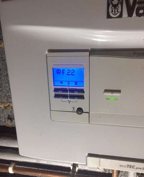 F22 fault Vaillant ecoTec pro – HELP